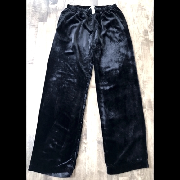 Maison de Papillon Velvet Viscose Silk Pants Small Vintage - Picture 1 of 3